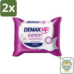 Demak'Up – Reinigingsdoekjes Expert – 23 doekjes - Voordeelverpakking - 2 stuks - Huid reinigen - Make-up doekjes