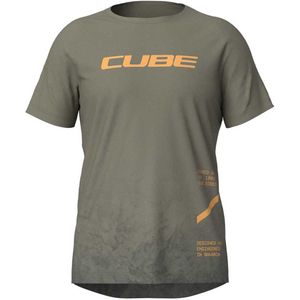 Cube Mtb Tm Korte Mouw Enduro Trui Groen 2XL Man