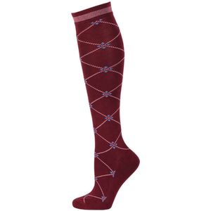 Paardrijsokken Harry's Horse Hollersbach Maroon-Banner - 31-35