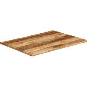 vidaXL Tafelblad - Natuurlijke Rand - 90x80 cm Mangohouten Tafelblad - Tafelblad Vervangen - Houten Tafelblad - Naturel Tafelblad - Vintage Tafelblad
