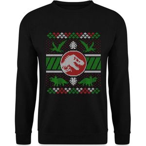 Jurassic World Kerstmis Ontwerp Met T-Rex Sweater Heren