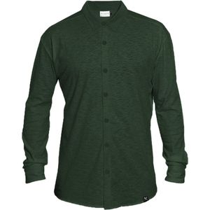 Overhemd - Biologisch katoen - donker groen - XL