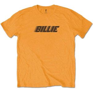 Billie Eilish - Racer Logo & Blohsh Kinder T-shirt - Kids tm 12 jaar - Oranje