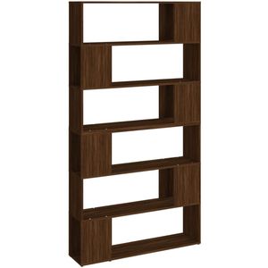 vidaXL Boekenkast - 100x24x188 cm - Bruin Eikenkleur Boekenkast - Houten Boekenkast - Vintage Boekenkast - Bruine Boekenkast - Klassiek Meubilair