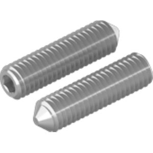 RVS stelschroef met kegelpunt A2 M3x3 mm per 5 stuks