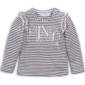 Dirkje - Baby T-shirt - Dark grey + pink - Vrouwen - Maat 62