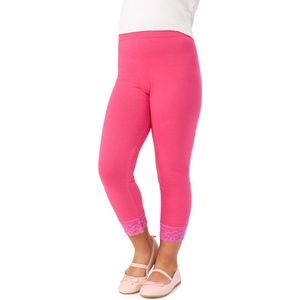 Merry Style MS-MS10-293-LE Meisjes Leggings - Sport - Vrijetijdsbroek - 3/4 Capri – Viscose - Sporbroek - Yogabroek - Roze - 134