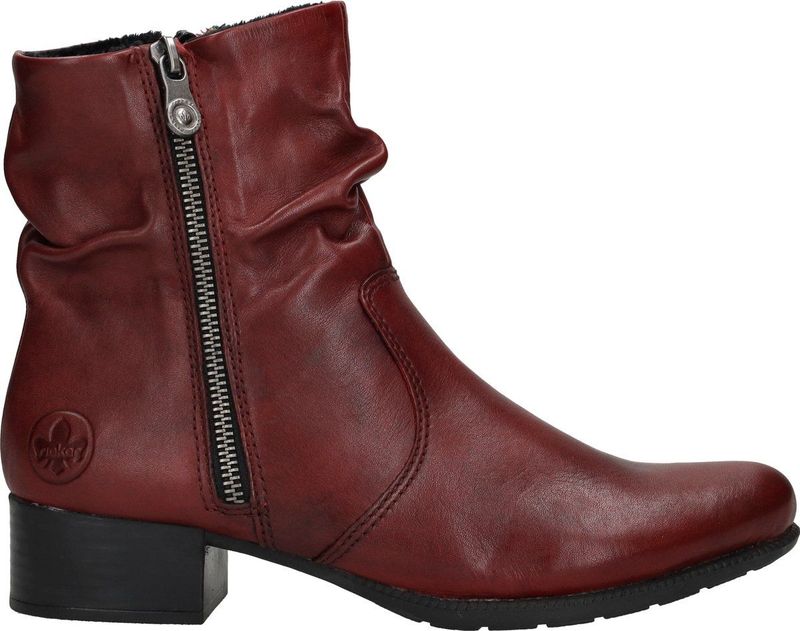 Rieker - 78656-35 - Enkellaarsjes - Rood - Gekleed