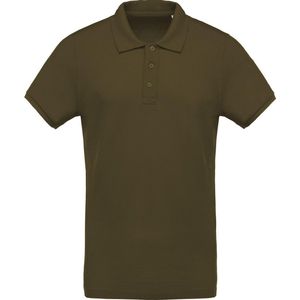 Kariban Menselijk Biologisch Pique-Pique-Poloshirt (Mosgroen)