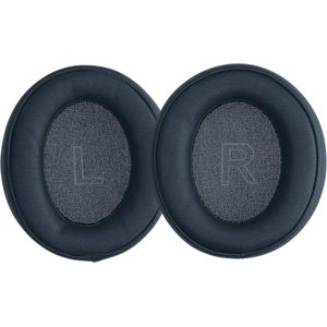 Oorkussens voor hoofdtelefoon - Donkerblauw imitatieleer en schuim - Ideale vervanger voor comfort