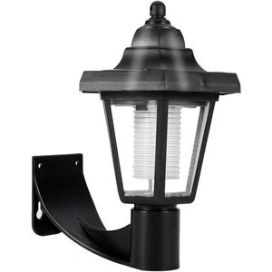 Buitenverlichting Solar Wandlamp Lantaarn Decoratieve Zonne-verlichting voor Balkon Tuin - Wandkandelaar met Wandmontageset