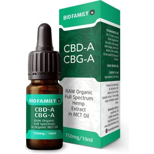 Bio Family Organic 7,5% - 750mg CBG-A & CBD-A Raw Complete Full Spectrum Extract