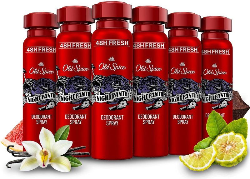 Old Spice Nightpanther Deodorant spray - 6 x 150 ML