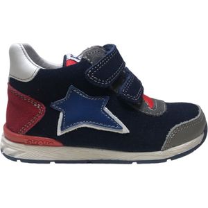 Falcotto - New Ferdi - Mt 22 - velcro's blauwe ster lederen sportieve sneakers - Navy