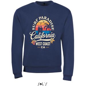 Sweatshirt 2-170 Surf Paradise California West Coast - Navy, xS