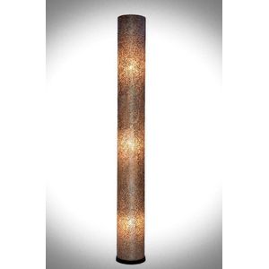 Staande lamp Handgemaakte Vloerlamp woonkamer Design  cilinder gold shell capiz parelmoer schelp 200 cm