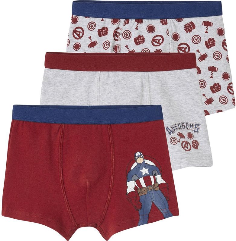 Vertbaudet Set van 3 boxershorts jongens Marvel® Avengers