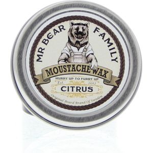 Mr. Bear Family - Moustache Wax - Harde Wax - Natuurlijke Ingrediënten - 50g