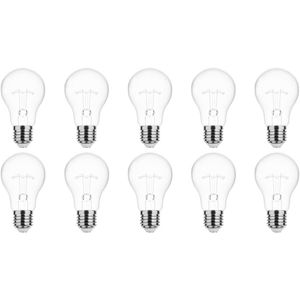 Technik - E27 Wolfraam-Gloeilamp - Dimbaar - Warm Wit - 75W - 10 stuks