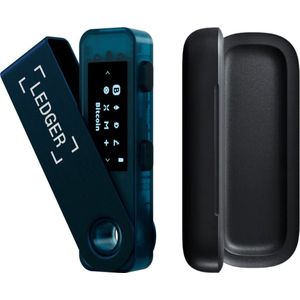 Ledger Nano S Plus Sapphire Blue + Case - Hardware Wallet Bundel - Originele Ledger Case