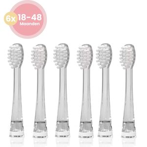 Loby® Opzetborstels - 18 tot 48 maanden - Set 6 stuks - geschikt voor baby's en peuters