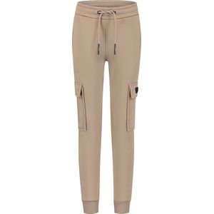 Ballin Amsterdam - Jongens Regular fit Pants Sweat - Taupe - Maat 12