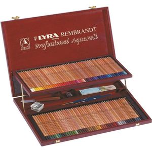 LYRA Rembrandt Aquarel houten koffer met 106 kleuren