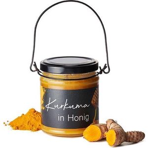 Honing met Kurkuma - 250 gram - Gezond, trendy en lekker!