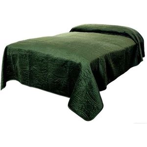 Unique Living - Bedsprei Veronica 220x220cm dark green