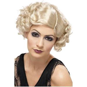 Blonde cabaretpruik voor dames - Verkleedpruik - One size