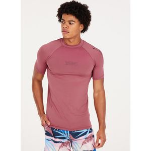 Protest Prtenford – Uv shirt Heren – Stretch – Korte mouwen – Deco Pink