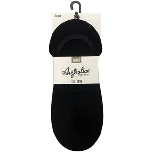 Australian sneakersocks zwart maat 43/46
