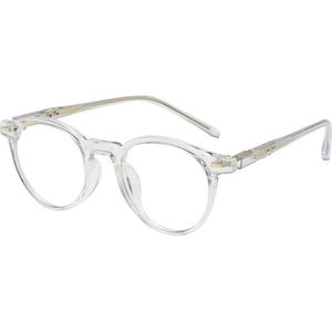Computer Bril - Rond Transparant | Anti Blauw Licht Bril / Zonder Sterkte | Fashion Favorite