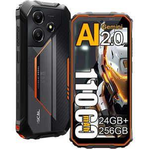 OSCAL MARINE 2 Robuuste Smartphone - 24GB RAM - 256GB ROM - 11000mAh - Gemini AI - 6.56 Inch - IP68 Waterdicht - Dual SIM - Android 15 - NFC - Oranje