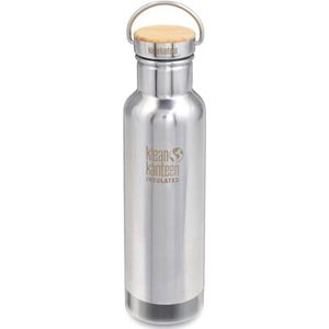 Klean Kanteen Insulated Reflect Uni Bamboo Cap 592ml - Gespiegeld RVS - met schroefdop - geisoleerde drinkfles