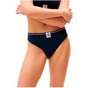 Tommy Hilfiger Uw0uw06063 Tanga Blauw XS Vrouw