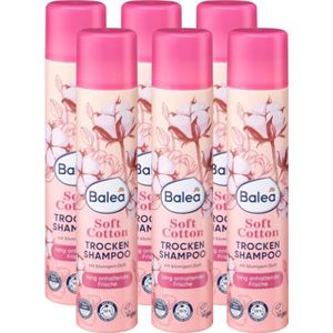 Balea Droogshampoo Soft Cotton - VOORDEELVERPAKKING | 6x200ml | Frisse katoen geur