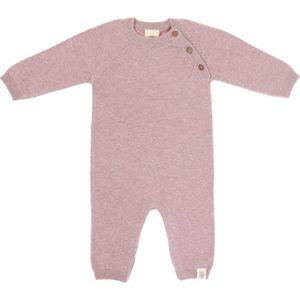 Lässig gebreide romper GOTS Garden Explorer light pink 74-80 7-12 mnd