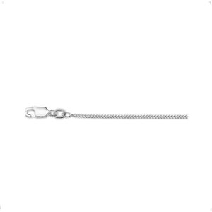 YO&NO - Ketting - Zilver - Gourmet - 1,6mm - 38cm - Sieraden Vrouw - Juwelen - Gerhodineerd - Zilver 925