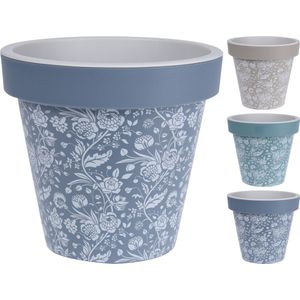 E&K - Rond 20 cm Deco - Bloempot - Groen