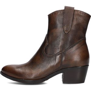 Omoda Dallas Enkellaarsjes - Enkelboots met rits - Dames - Bruin - Maat 37