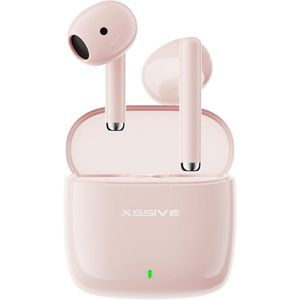 Xssive Oortjes Draadloos Roze - Bluetooth Oordopjes Dames & Heren - 20 Uur Batterij - Trending Earbuds