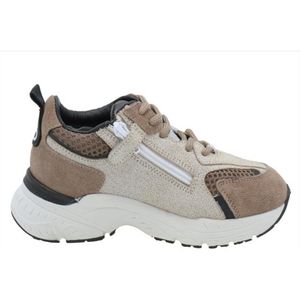 HIP Shoe Style - H1145 - Sneakers - Beige Combi - Suede Leer en Mesh