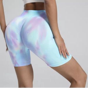 EXPLOSION SHORT GYM LEGGING - Maat M - Blauw - Fitness legging - Fitness short - Sportlegging - Sportshort - Yogalegging - Yogashort