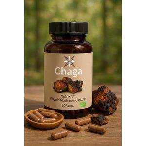 Nutrikraft - Chaga Capsules Bio 450mg 60 Caps 1 - Pot 60 Capsules - Nutrikraft