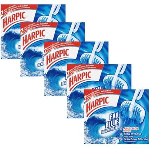 Set van 5 Toiletblokken voor een Blauwe Toiletwater en Kalkpreventie