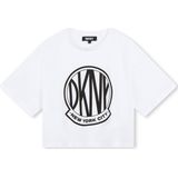Dkny D60244 T-shirt Met Korte Mouwen Wit 16 Years Meisjes
