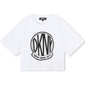 Dkny D60244 T-shirt Met Korte Mouwen Wit 16 Years Meisjes