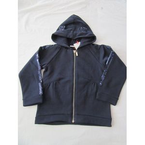 noukie's , meisje , gilet , marine , met kap , rits , 6 jaar 116