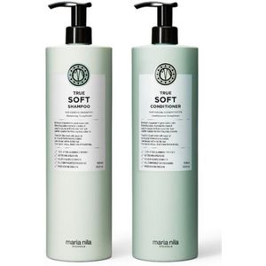Maria Nila True Soft Shampoo 1000ml + Conditioner 1000ml